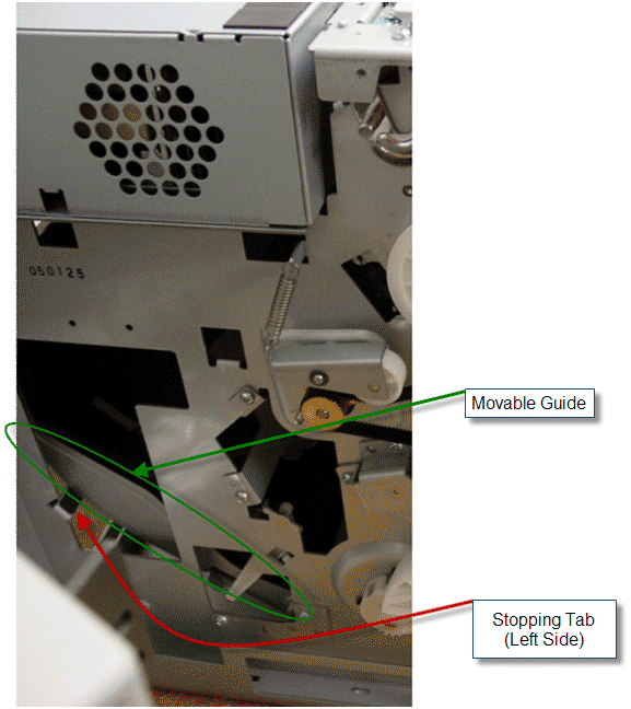 Sony UP-DR150 Stopping-Tab left side Sony UP-DR150 Stopping Tab Left