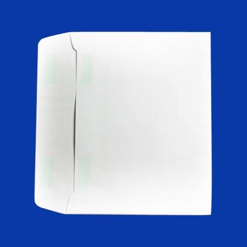 Plain White Side Open with window, 9.5" x 12"