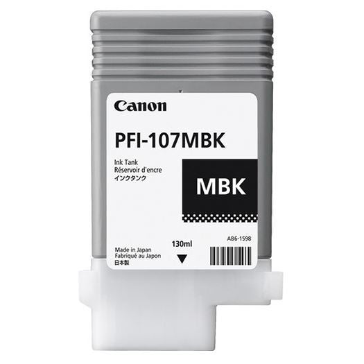 Canon PFI-107 Ink, 130 ml - Matte Black