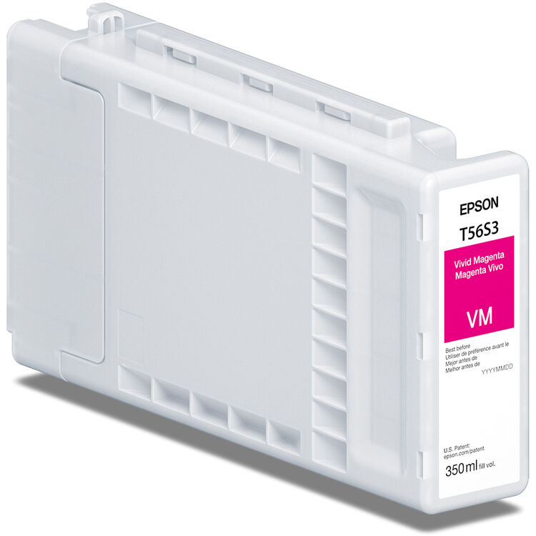Epson 350ml T56S UltraChrome PRO10 Ink for SureColor P7370/P9370 Printer - Vivid Magenta
