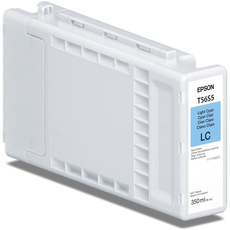 Epson 350ml T56S UltraChrome PRO10 Ink for SureColor P7370/P9370 Printer - Light Cyan