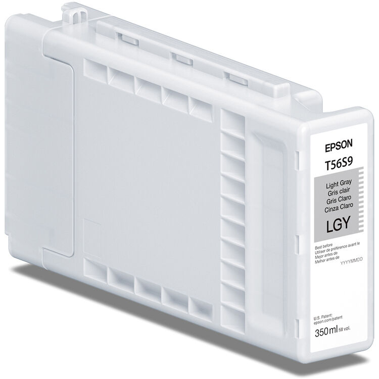 Epson 350ml T56S UltraChrome PRO10 Ink for SureColor P7370/P9370 Printer - Light Gray