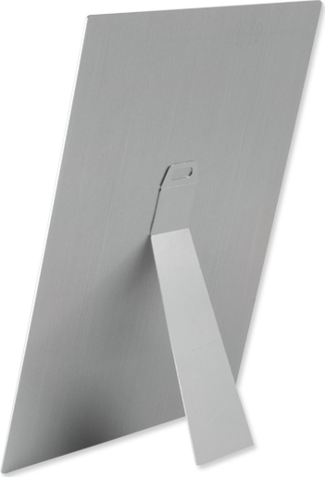 ChromaLuxe 2.76" x 9.2" Large Metal Easel for Aluminum Panels, 2-Sided