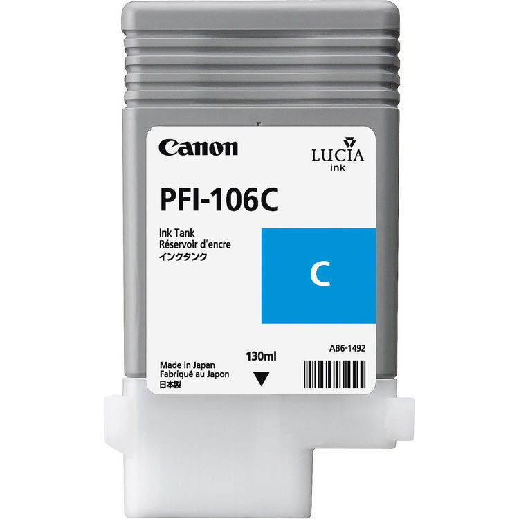 Canon PFI-106 130ml Cyan Ink Cartridge