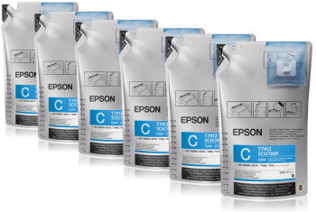Epson 6 Pack of 1L Ultrachrome DS Inks - Cyan