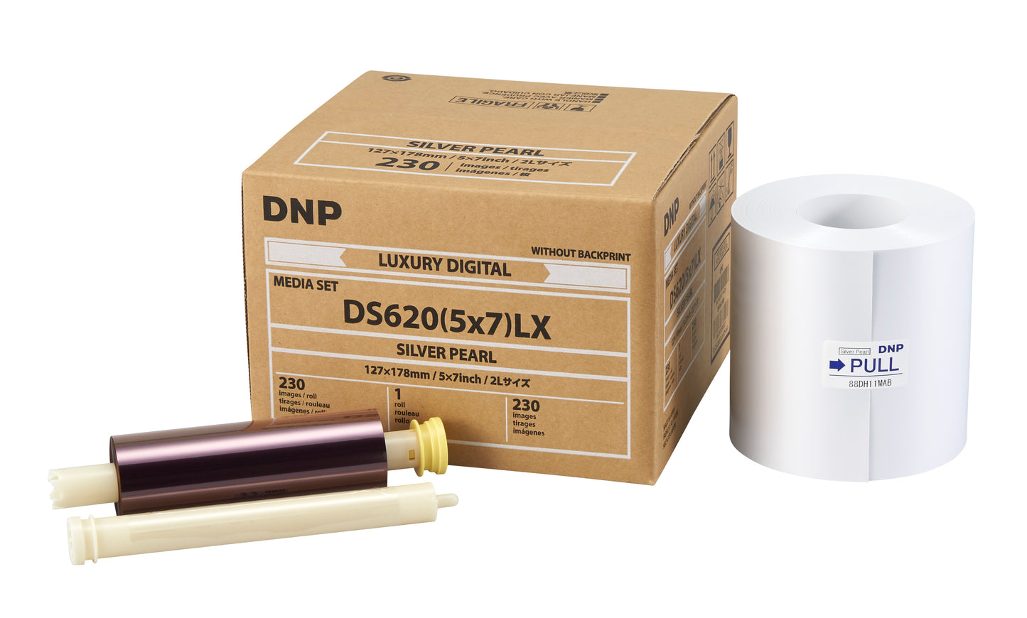 DNP Silver-Pearl Finish 5" x 7" Luxury Media for use with DS620A Printer