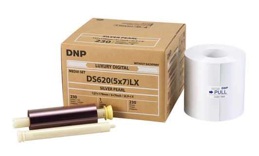 DNP Silver-Pearl Finish 5" x 7" Luxury Media for use with DS620A Printer