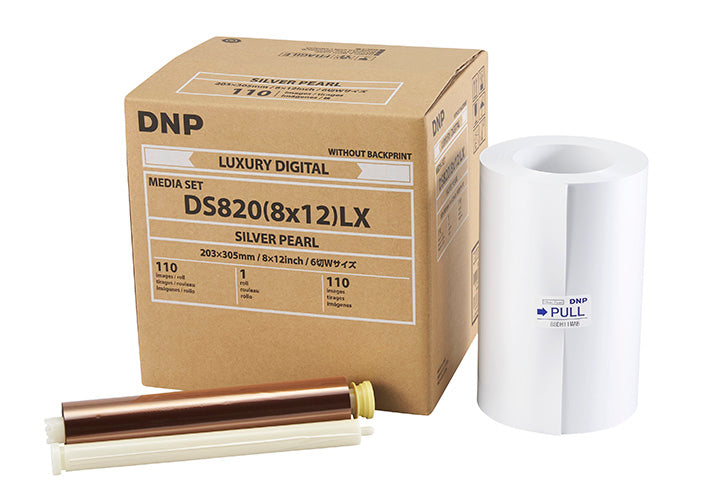 DNP Silver-Pearl Finish 8" x 12" Luxury Media for use with DS820A Printer