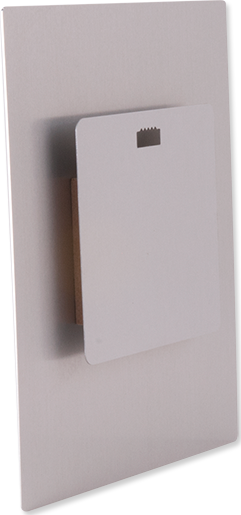 ChromaLuxe Aluminum 5" x 5" Hanger with Spacer Block for Photo Panels 10 Pieces