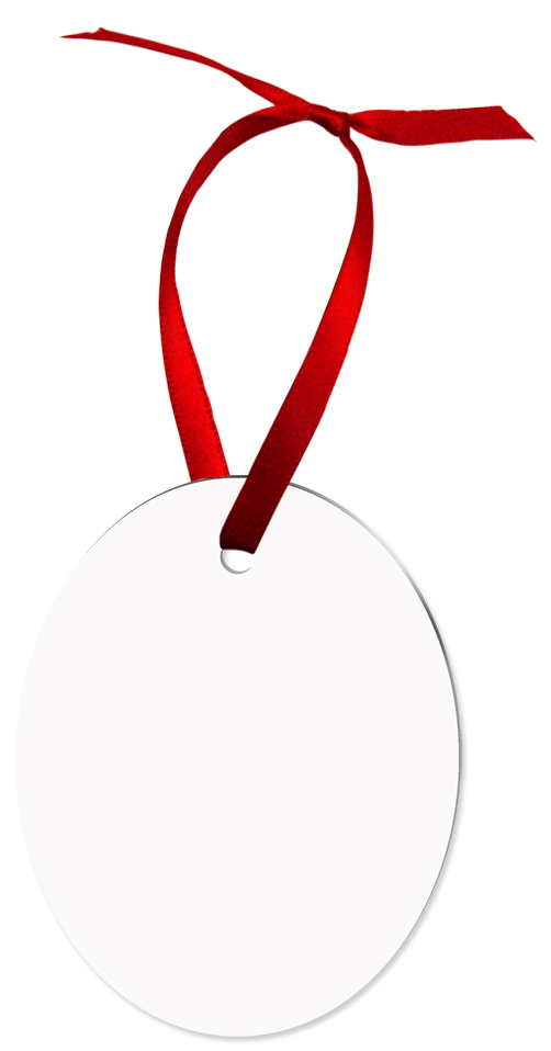 Unisub 2.35" x 3" Aluminum Oval Ornament 2 Sided
