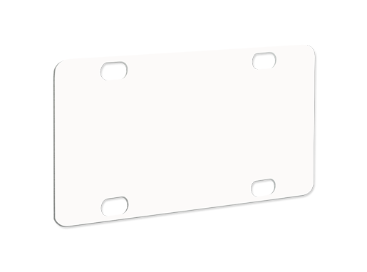 Unisub 2.94" x 5.88" Aluminum Mini License Plate for Bike or Golf Cart