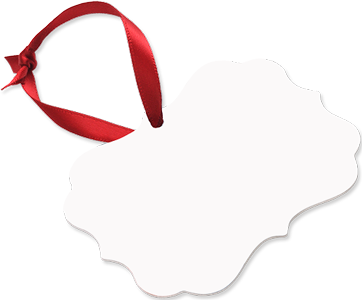 Unisub 3.95" x 2.76" Aluminum Creative Border Ornament Benelux 1 Sided
