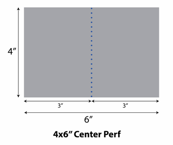 DNP Center Perforated 4" x 6" Media for use with DS620 Printer
