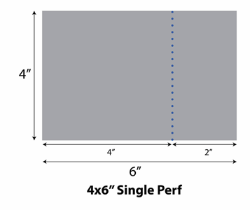 DNP Single Perforated 4" x 6" Media for use with DS620 Printer