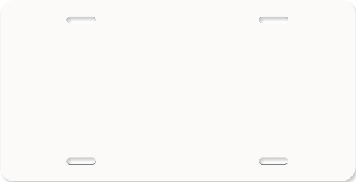 Unisub 5.88" x 11.88" Aluminum License Plate