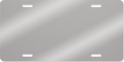 Unisub 5.875" x 11.875" Aluminum License Plate