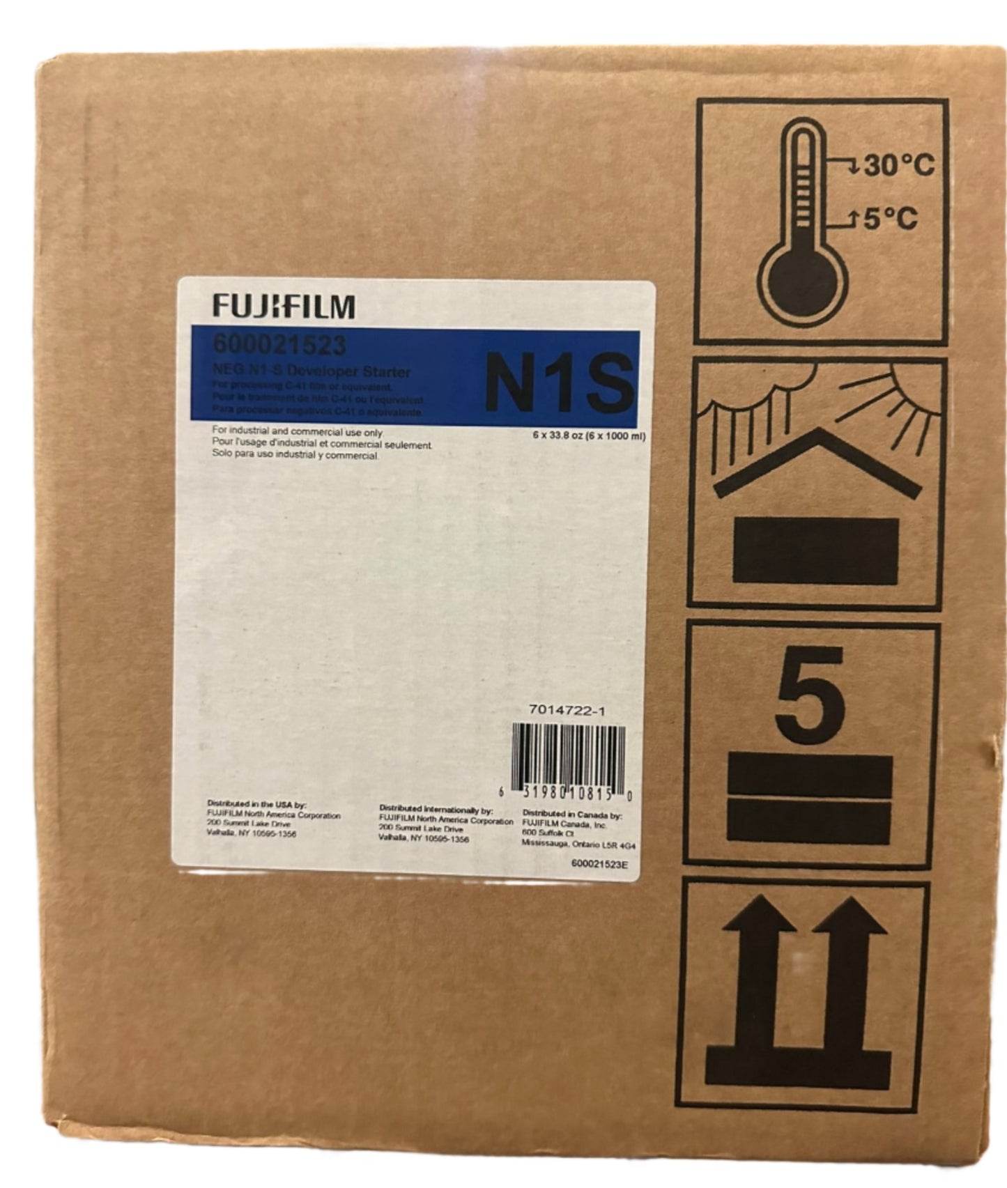 Fuji NEG N1-S Developer Starter, 6 x 1 L