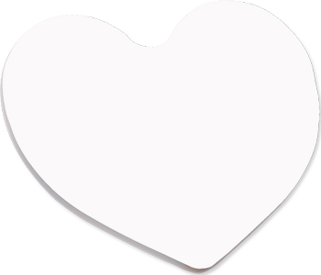Unisub 2.5" x 2.25" Heart with 1" Magnet