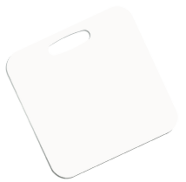 Unisub 3" x 3" 2 Sided Square Aluminum Bag Tags