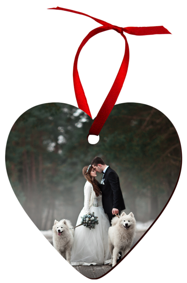 Unisub 3.25" Heart Ornament