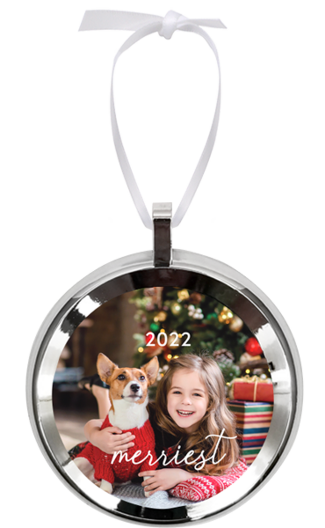 Unisub 2.99" x 3.5" Aluminum Framed Ornament - Circle