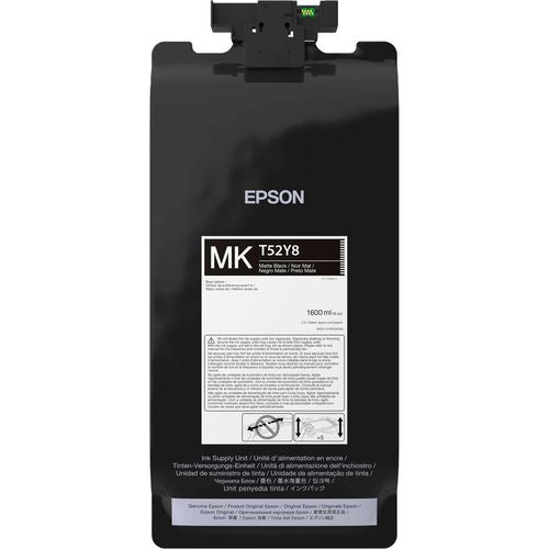 Epson T52Y UltraChrome XD3 1.6L High-Capacity Bulk Ink Pack - Matte Black