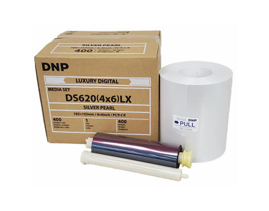 DNP Silver-Pearl Finish 4" x 6" Luxury Media for use with DS620A Printer