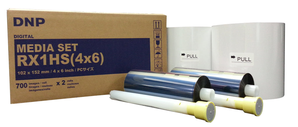 DNP 4" x 6" Center Perforated Media for use with RX1HS Printer