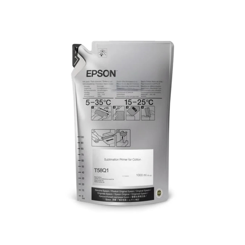 One pack of Epson F370 Primer solution for Cotton garments