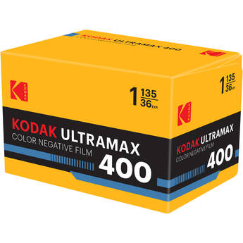 Kodak UltraMax 400 Color Negative Film - 35mm Roll Film, 36 Exposures, Pack of 10 single rolls
