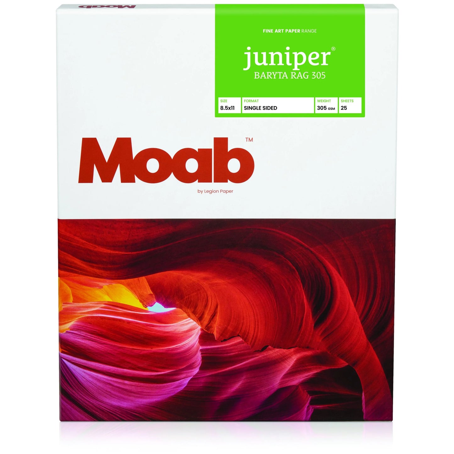 Moab Juniper Baryta Rag 305gsm - 17in x 50ft, 1 Roll