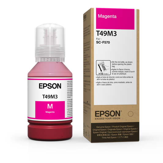 Epson 140ml T49M UltraChrome Dye Sub Ink - Magenta