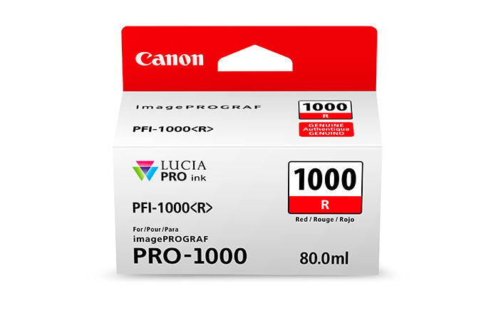 Canon 80ml PFI-1000 LUCIA PRO Ink - Red