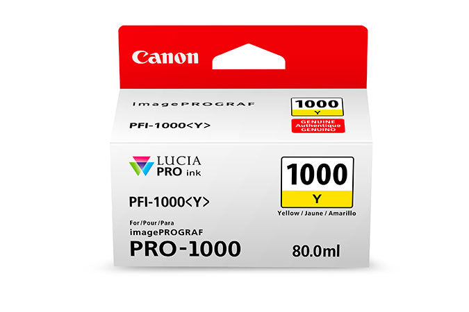Canon 80ml PFI-1000 LUCIA PRO Ink - Yellow