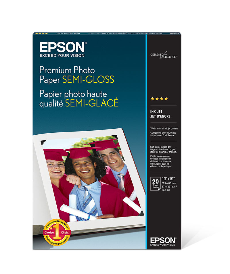 Epson Premium Semigloss - 13" x 19" 20 Sheets