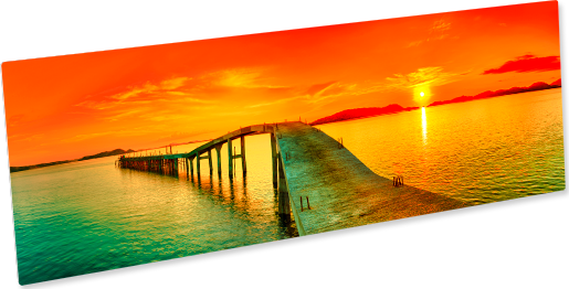 ChromaLuxe 5" x 17" Gloss White HD Aluminum Photo Panel Case of 10