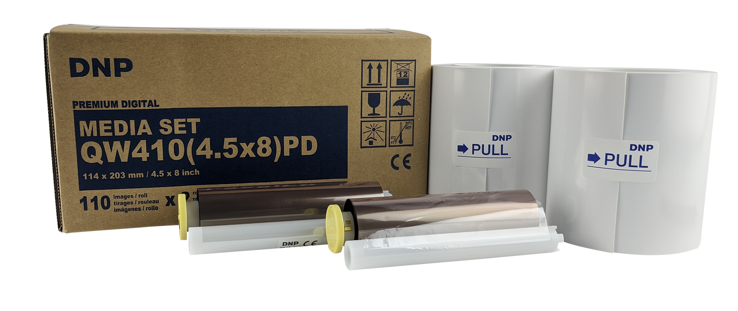 DNP 4.5" x 8" Print Kit for use with QW410 Printer