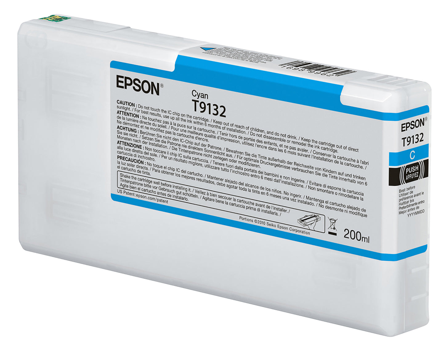 Epson 200ml T913 UltraChrome HDX Ink - Cyan