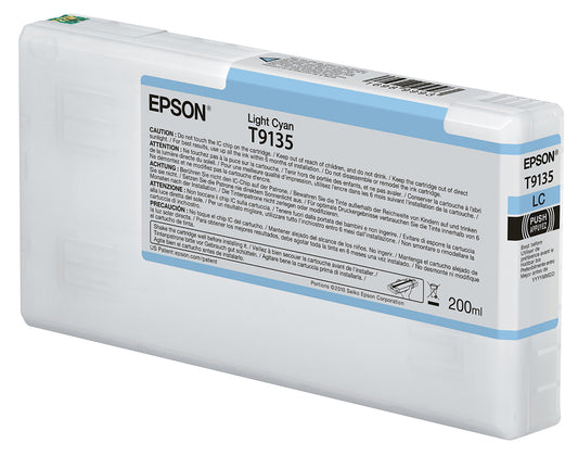 Epson 200ml T913 UltraChrome HDX Ink - Light Cyan