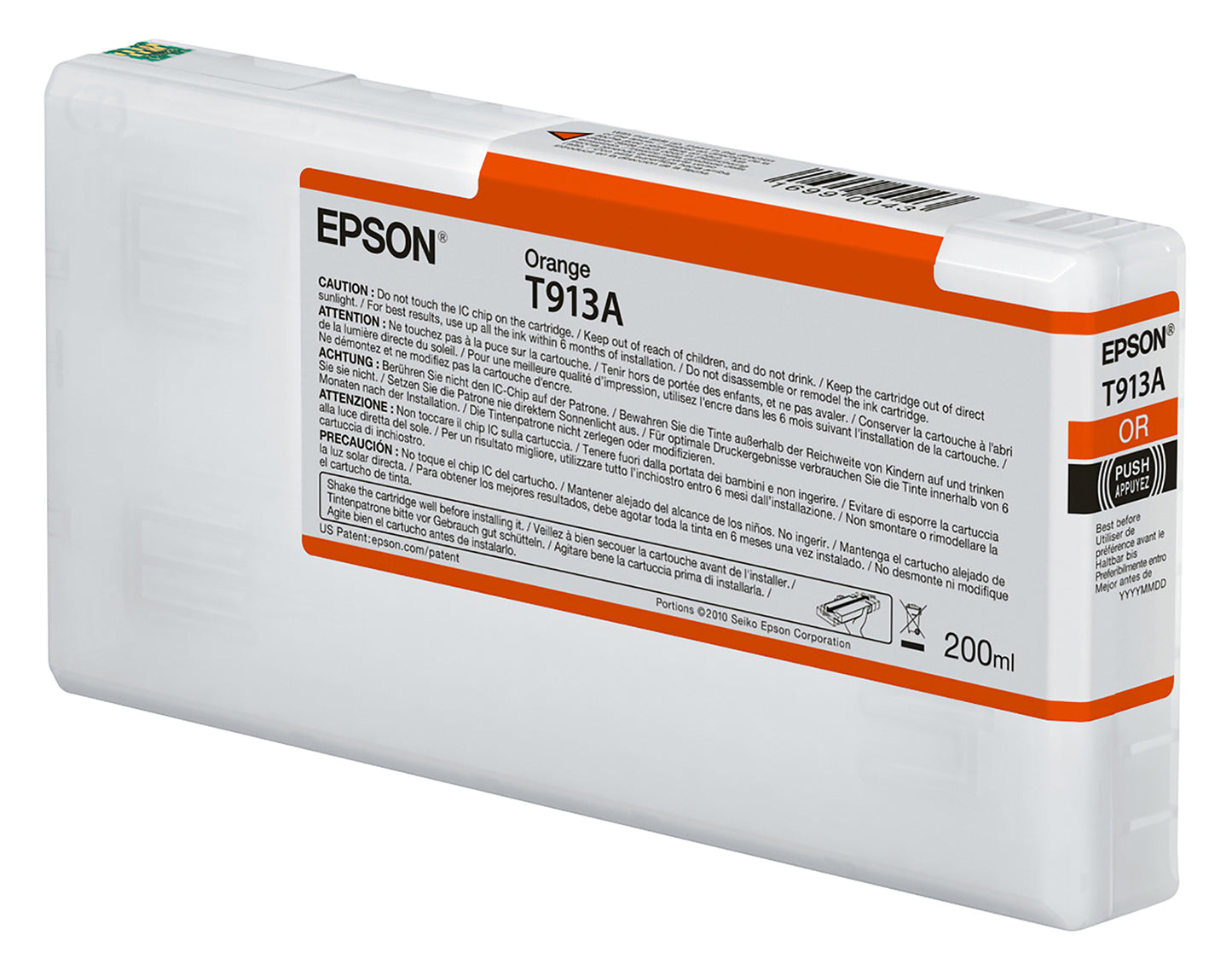 Epson 200ml T913 UltraChrome HDX Ink - Orange