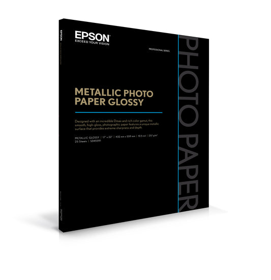 Epson Metallic Photo Glossy - 17" x 22" 25 Sheets
