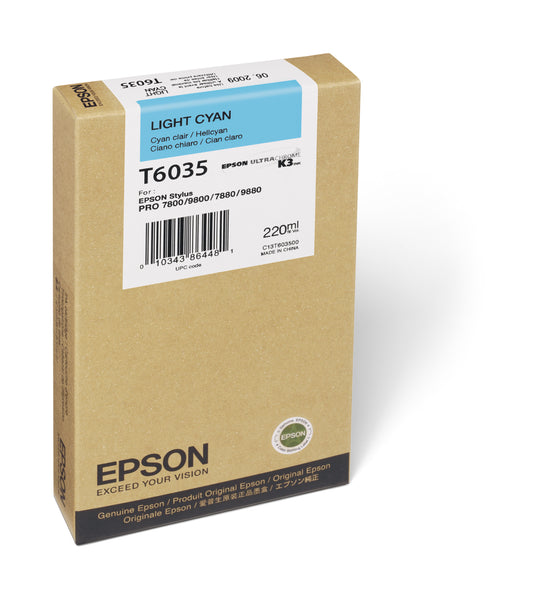 Epson 7800/7880/9800/9880 Light Cyan Ink UltraChrome (220ml)