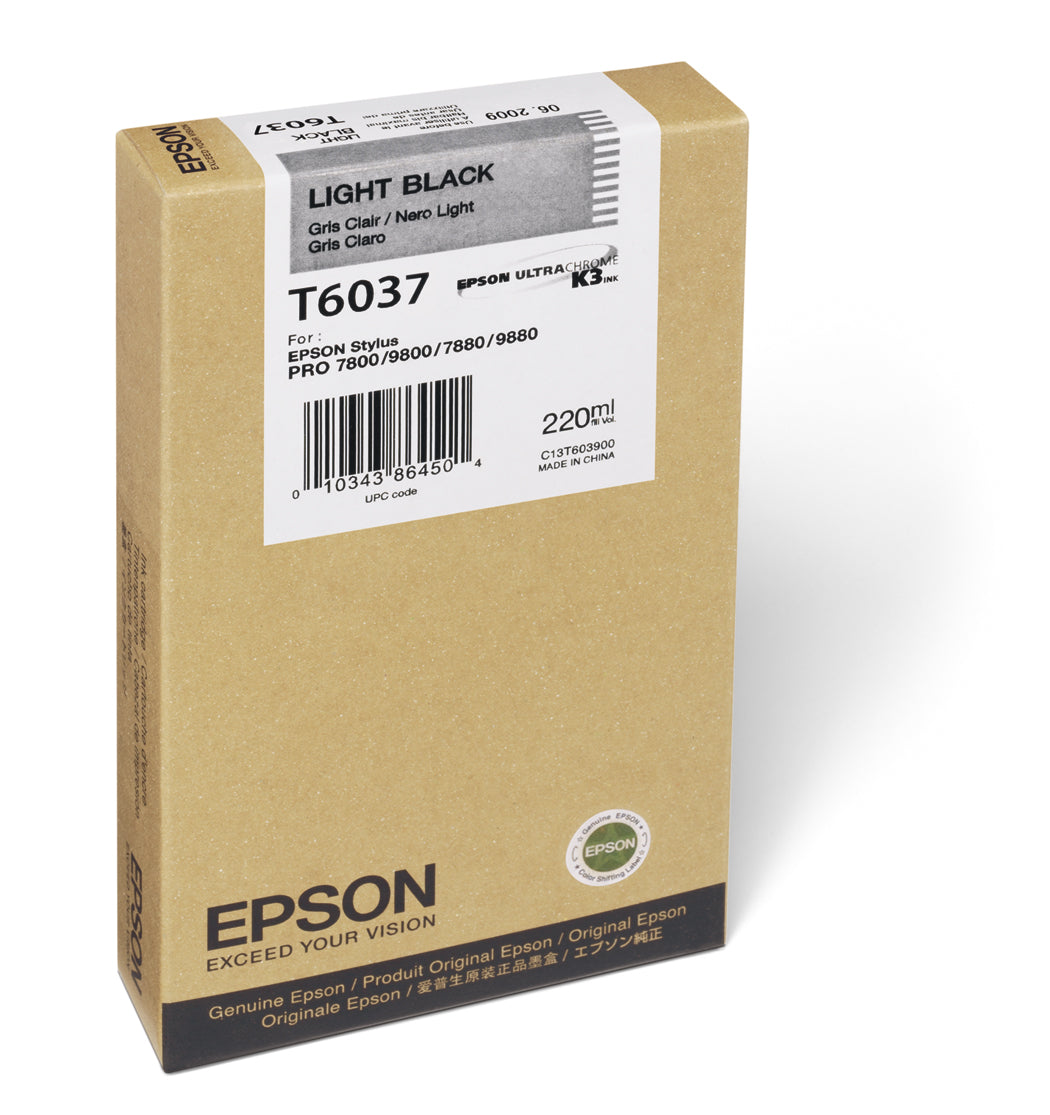 Epson 7800/7880/9800/9880 Light Black Ink UltraChrome (220ml)
