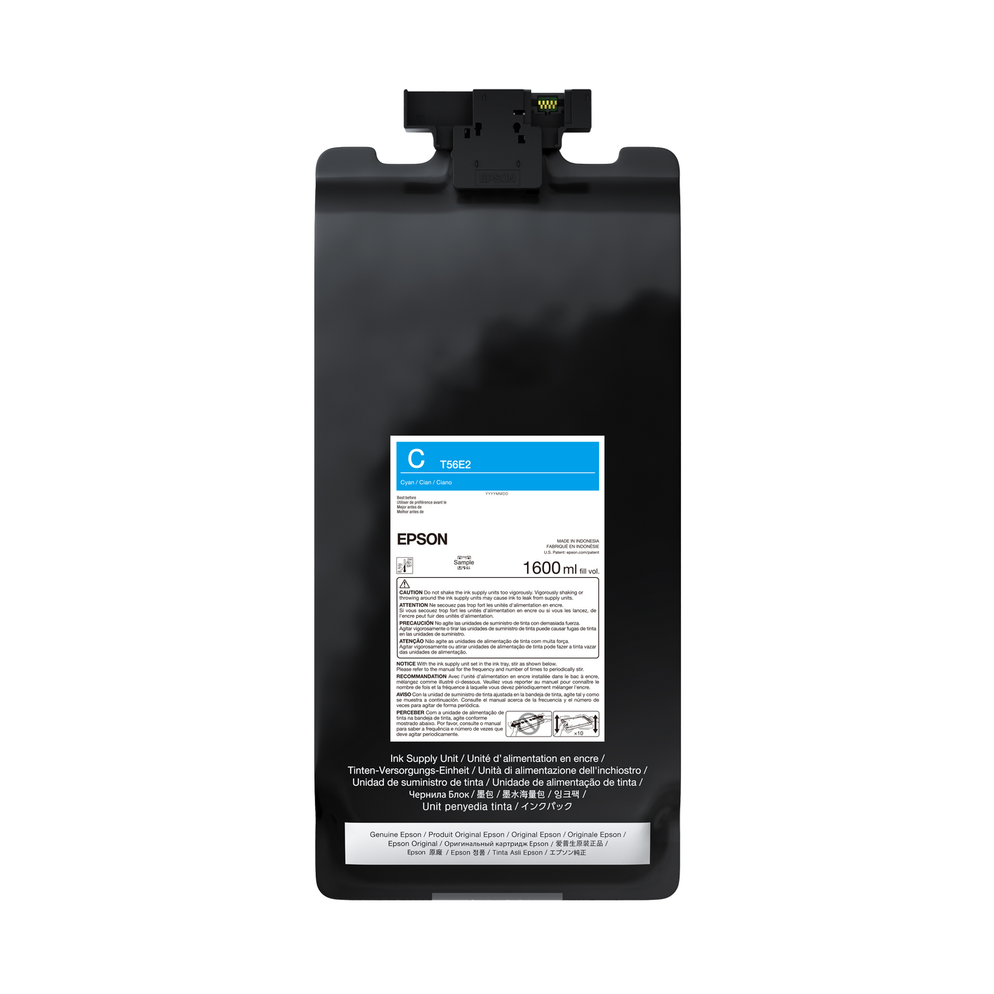 Epson T56E UltraChrome PRO12 1.6L Ink Bag - Cyan