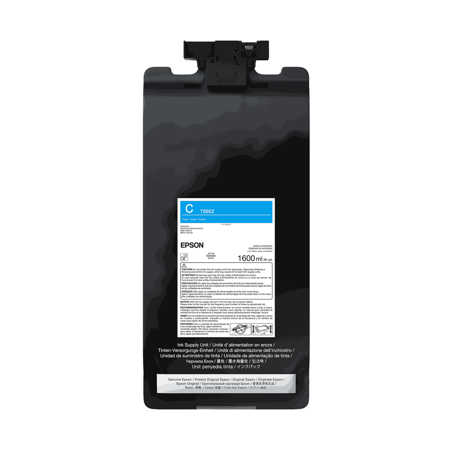 Epson T56E UltraChrome PRO12 1.6L Ink Bag - Cyan