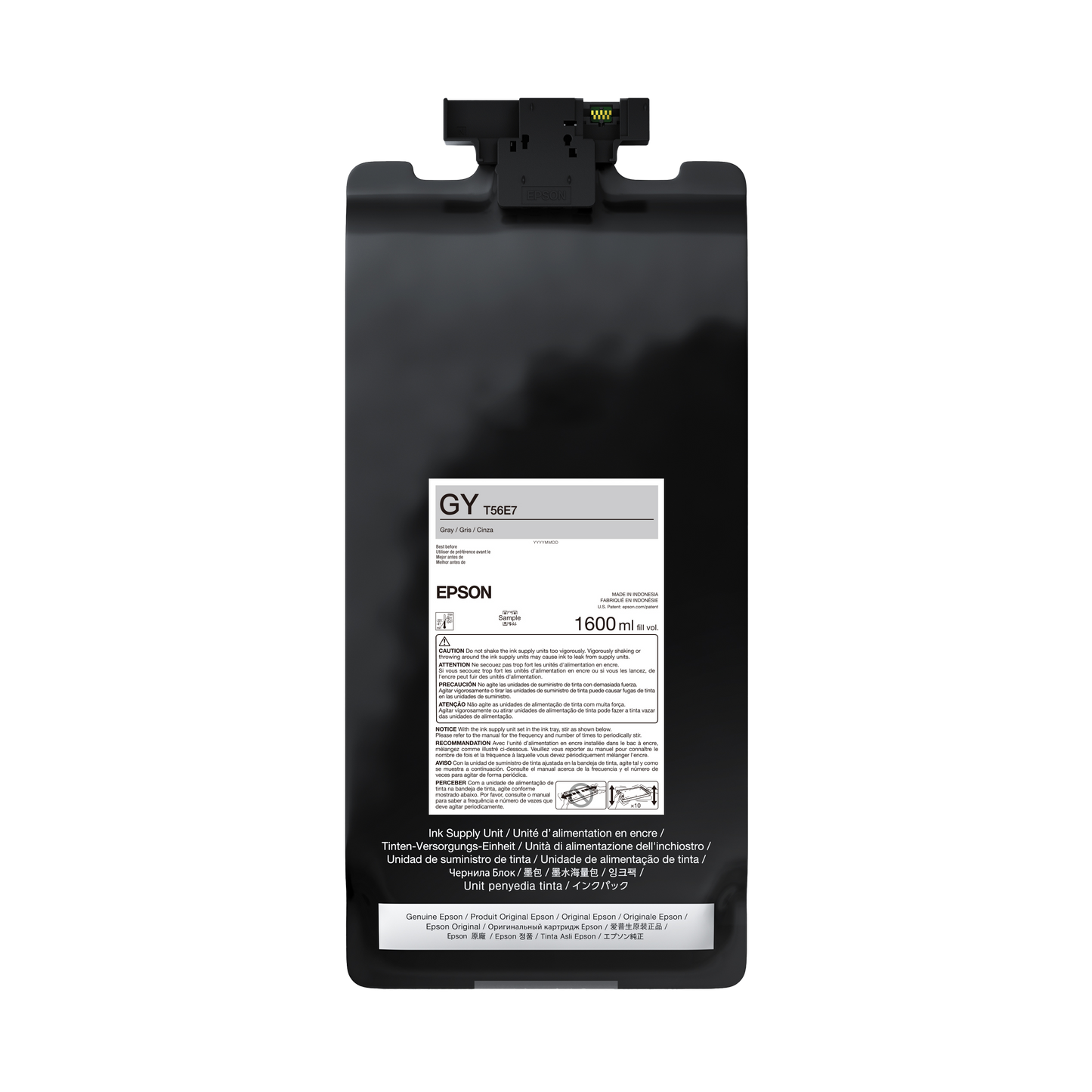 Epson T56E UltraChrome PRO12 1.6L Ink Bag - Gray