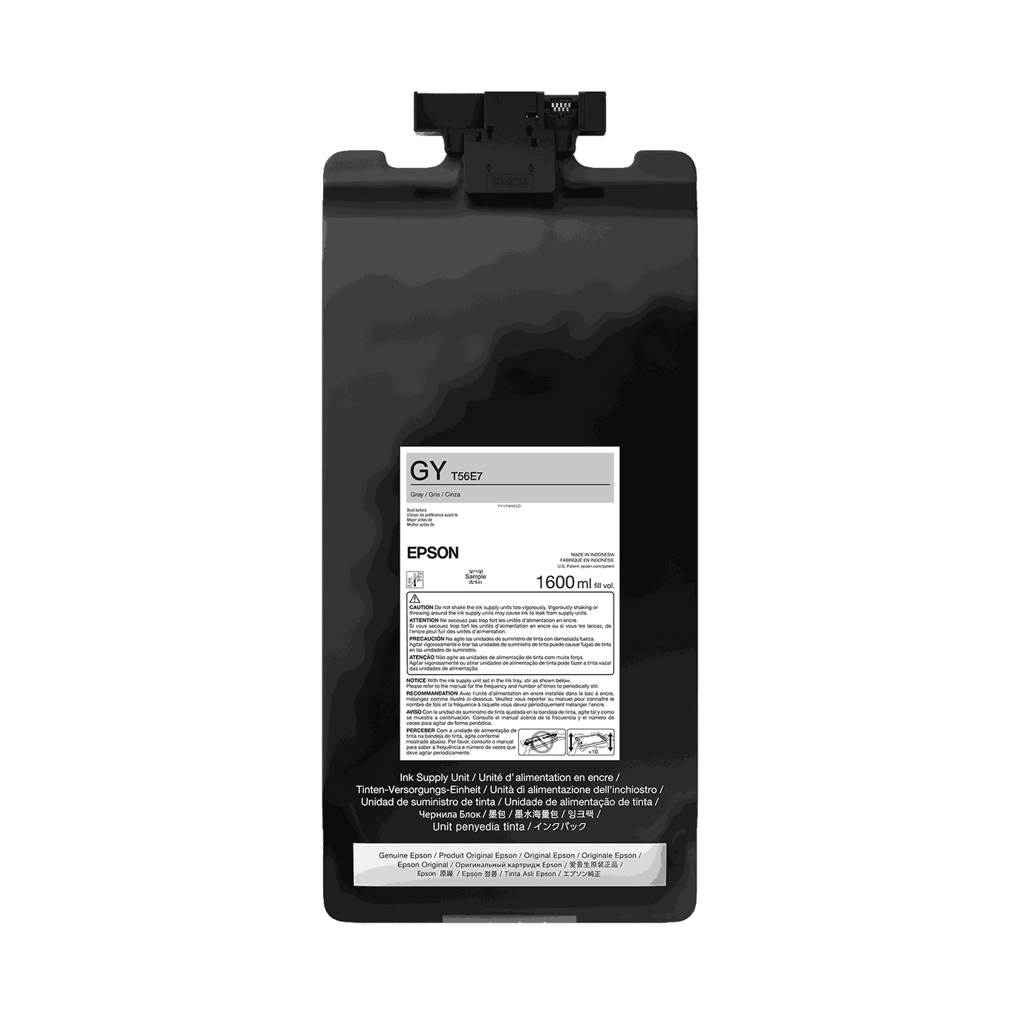 Epson T56E UltraChrome PRO12 1.6L Ink Bag - Gray