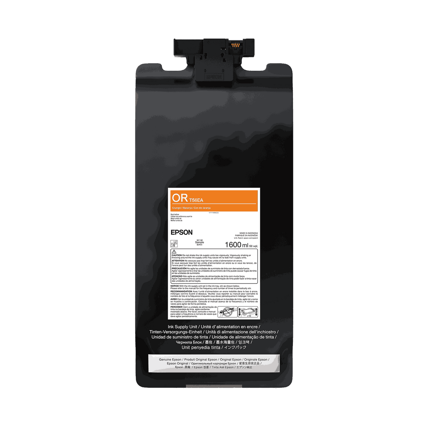 Epson T56E UltraChrome PRO12 1.6L Ink Bag - Orange