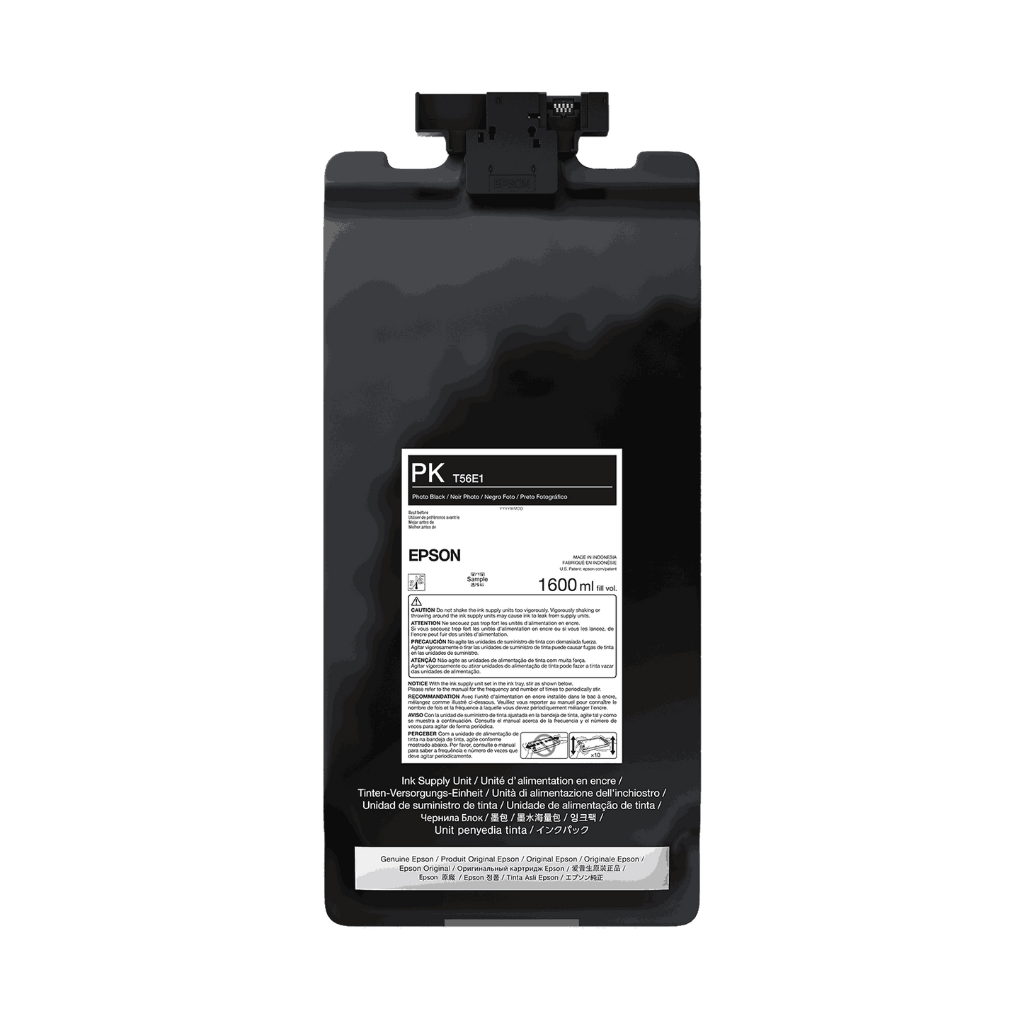 Epson T56E UltraChrome PRO12 1.6L Ink Bag - Photo Black