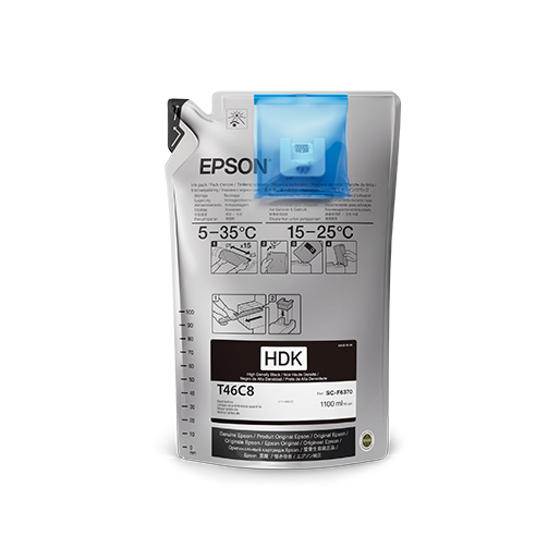 Epson 1.1L Ultrachrome DS T46C Ink - High Density Black